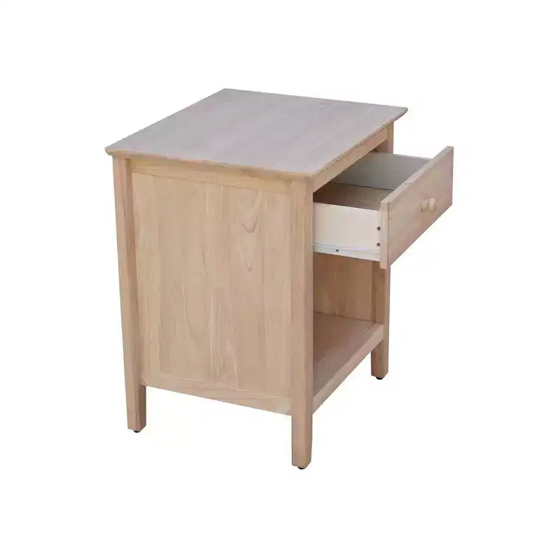 Table de chevet 19,5 pouces non finie – International Concepts