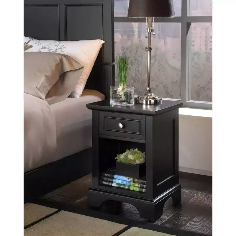 Table de chevet Bedford noire - Home Styles