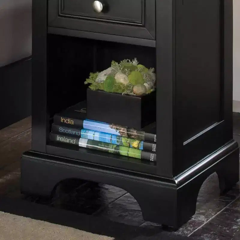 Table de chevet Bedford noire - Home Styles