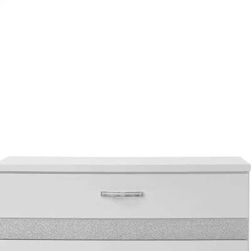 Commode Naima Ii Acme Furniture Blanc Finition Haute Brillance