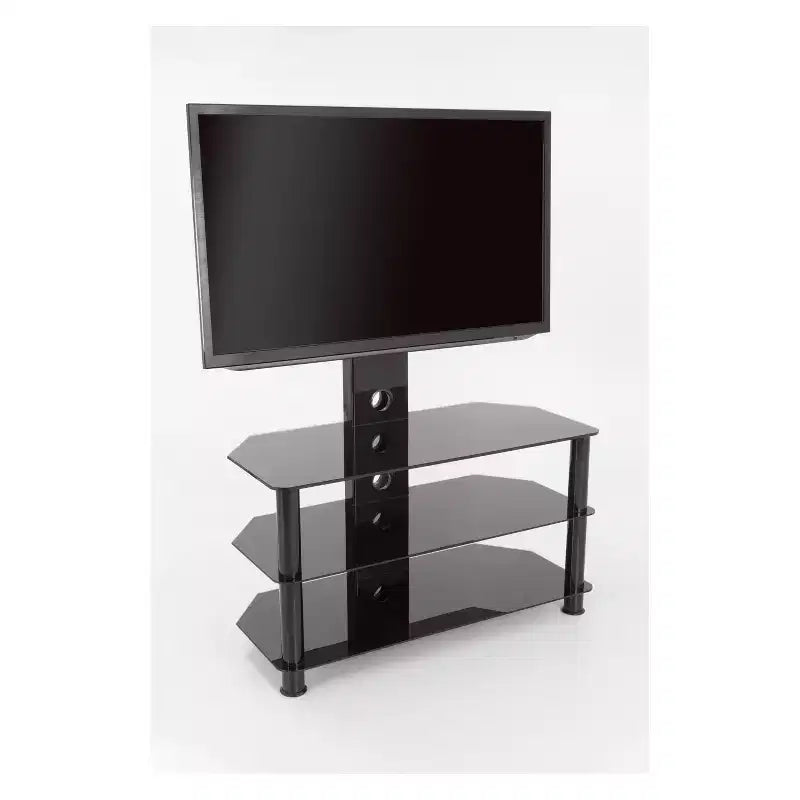 Meuble TV pour téléviseurs jusqu'à 60 po avec support TV noir - AVF