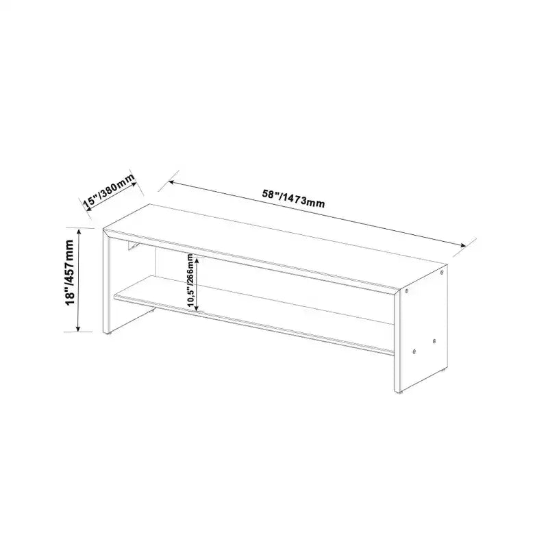 Banc d'entrée rustique en bois de récupération massif de 58 po couleur miel - Saracina Home : Étagère inférieure, Sièges pour couloir