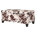 Breanna Storage Ottoman: Cow Print, Rectangular Bench - Christopher Knight Home