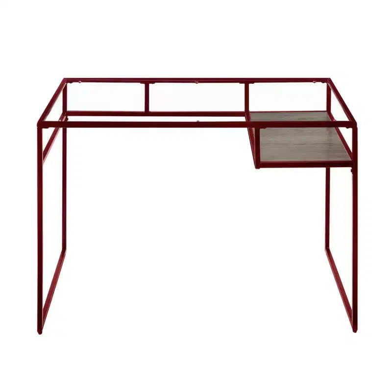 Bureau Yasin Acme Rouge/Verre