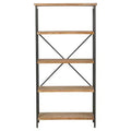 Christopher Knight Home Perth 68.5" 5-Shelf Industrial Bookcase Antique: Metal & Wood, 250lbs Capacity