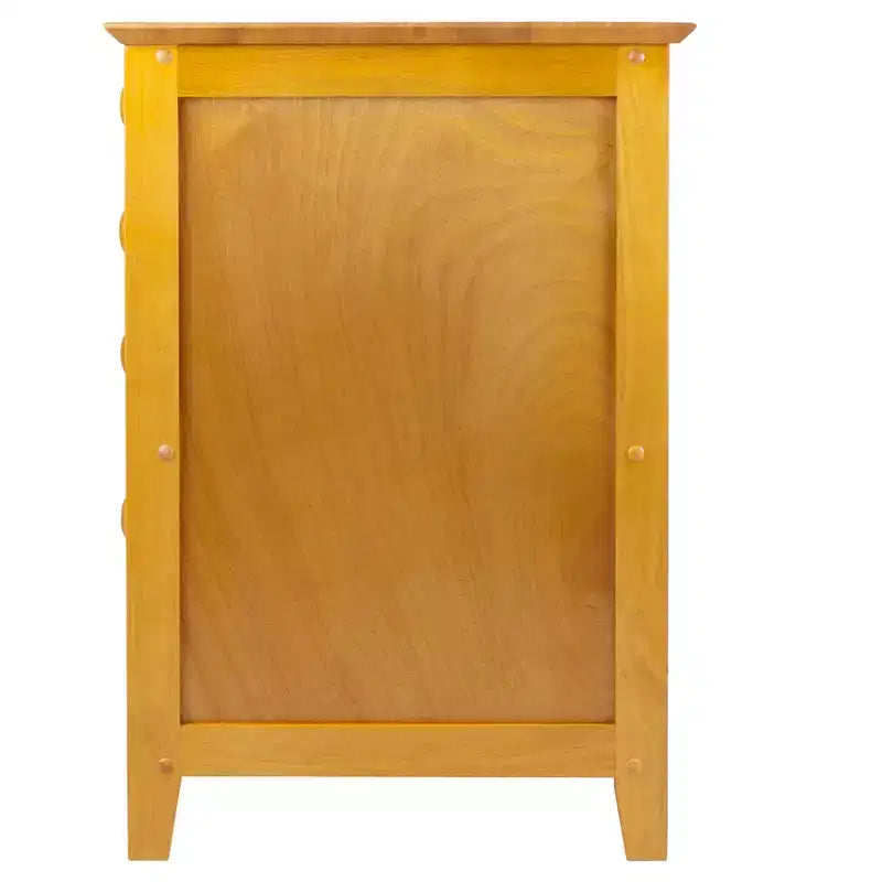 Meuble de classement 4 tiroirs studio brun miel - Winsome : Rangement vertical, bureau à domicile, compatible avec les bureaux en L