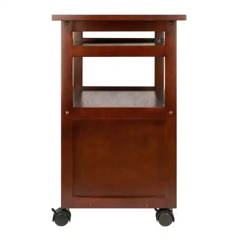 Support d'imprimante Piper Noyer - Winsome : Meubles de bureau modernes du milieu du siècle, Composite MDF, Capacité 22,7 kg