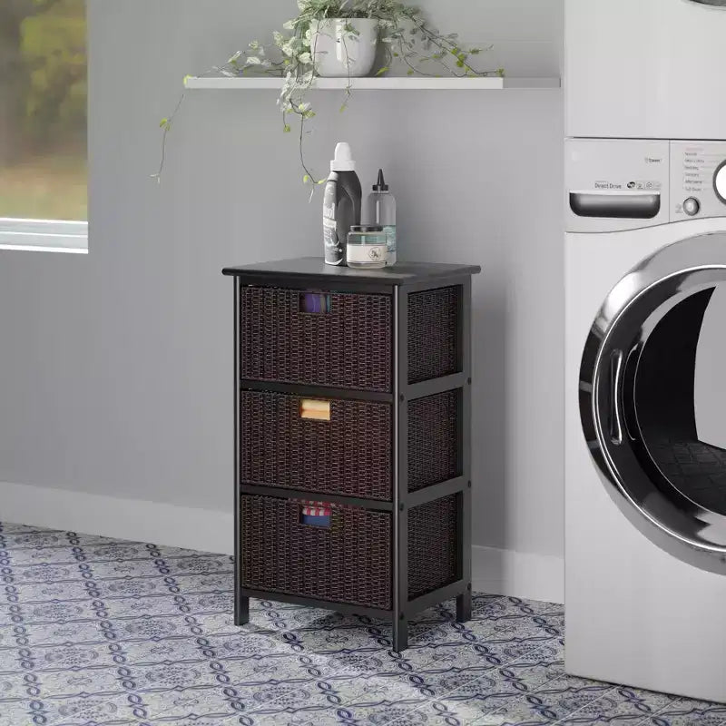 Étagère de Rangement Omaha 72,6 cm avec Paniers Noir - Winsome