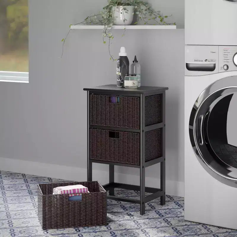 Étagère de Rangement Omaha 72,6 cm avec Paniers Noir - Winsome