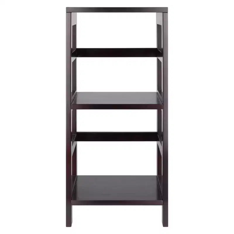 Étagère ou bibliothèque étroite à 2 niveaux Leo, 74,2 cm, finition expresso - Winsome