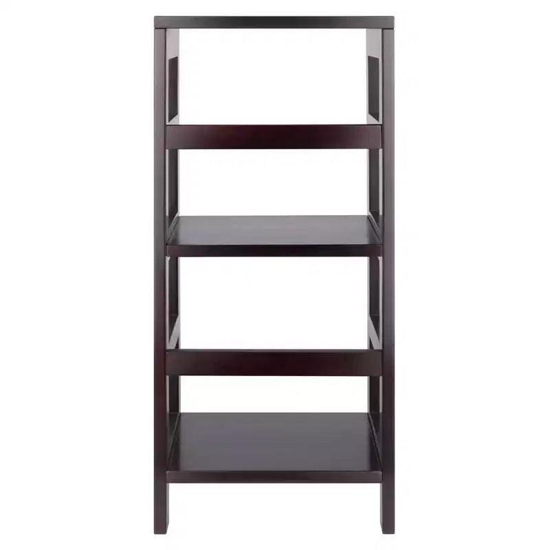 Étagère ou bibliothèque étroite à 2 niveaux Leo, 74,2 cm, finition expresso - Winsome