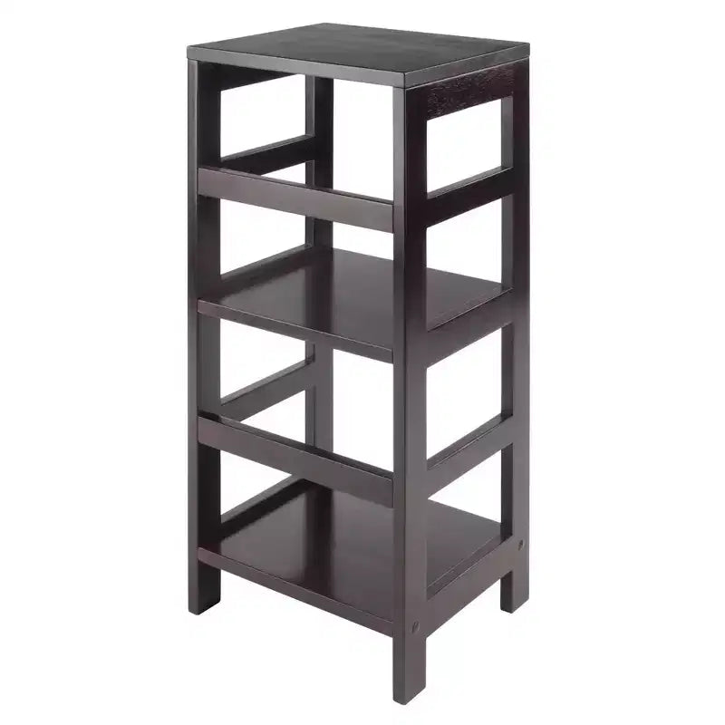 Étagère ou bibliothèque étroite à 2 niveaux Leo, 74,2 cm, finition expresso - Winsome