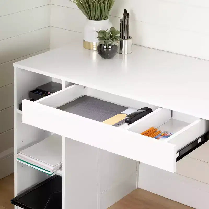 Table d'artisanat Crea – Blanc pur – South Shore