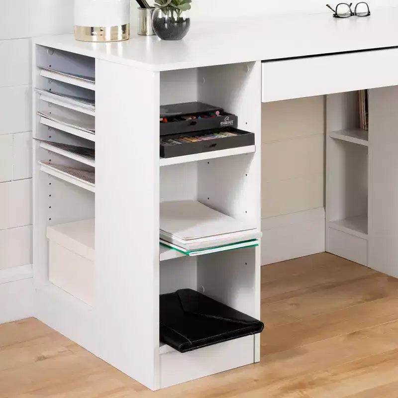 Table d'artisanat Crea – Blanc pur – South Shore