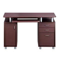 Complete Workstation Computer Desk with Storage Brown - Techni Mobili: L-Shaped Office Furniture with Cable Management