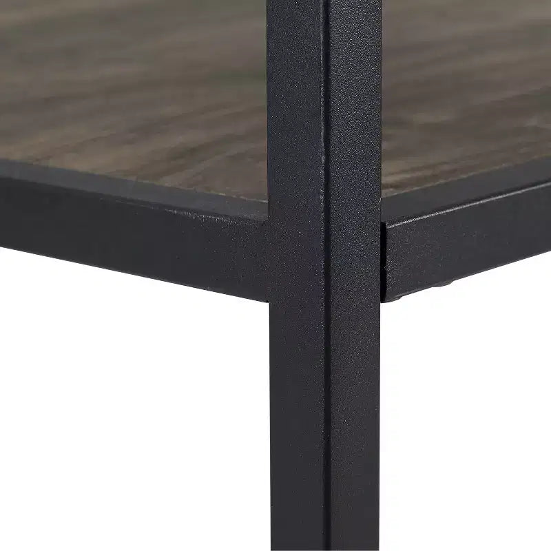 Étagère Jacobsen de 80,5 po Grand frêne brun - Crosley : Style industriel, 5 tablettes de rangement, Structure en acier
