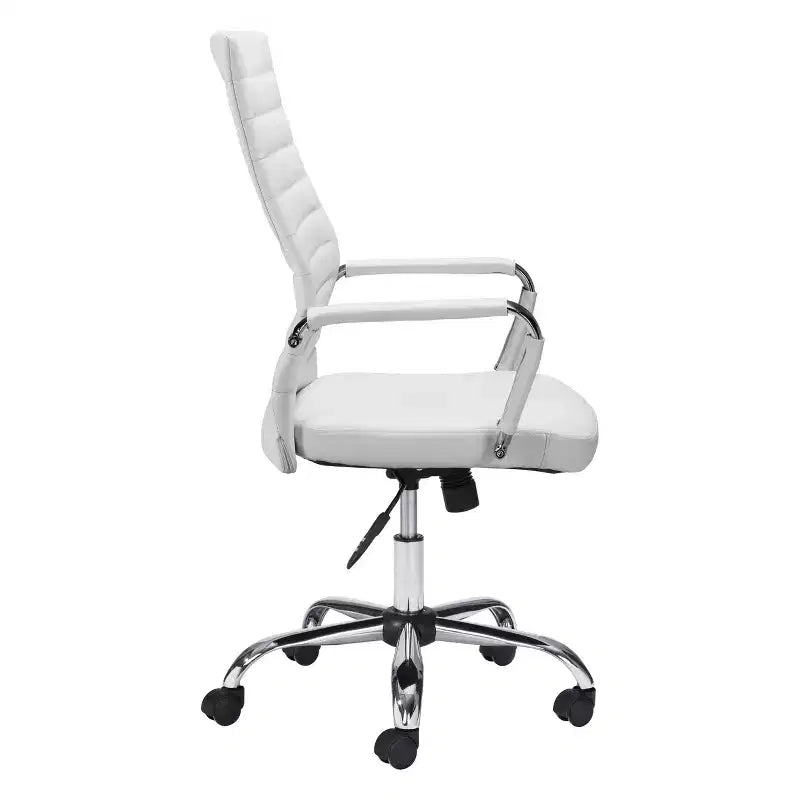 Chaise de bureau Polaris blanche - ZM Home