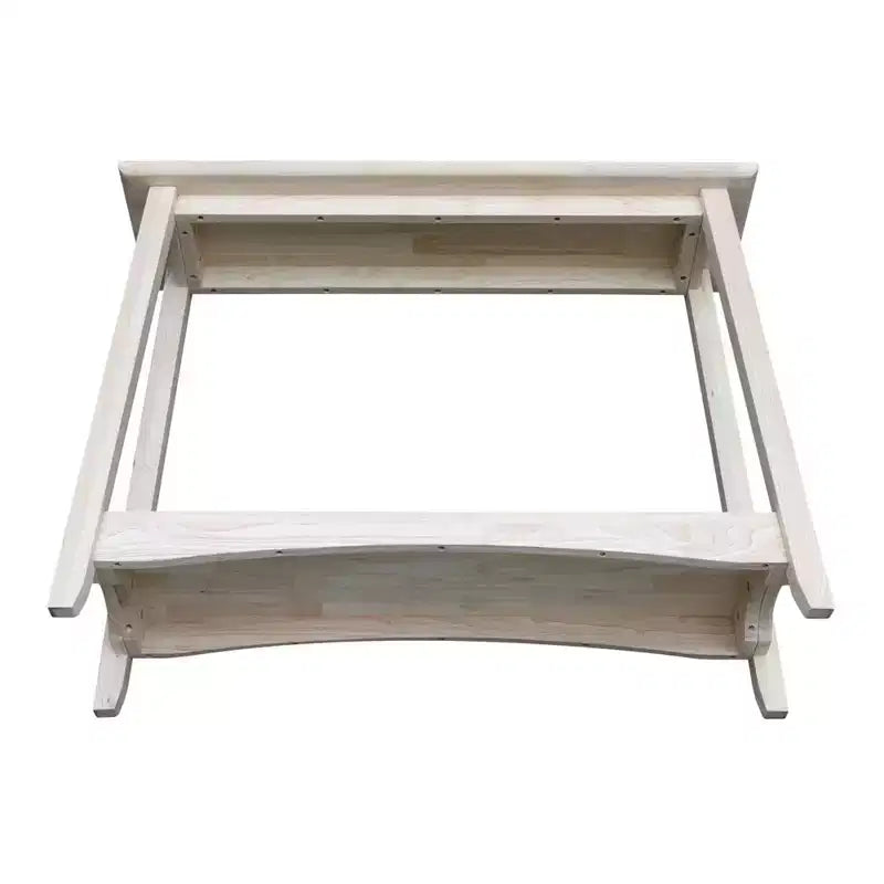 Console Shaker en bois non fini - International Concepts : Bois massif, style rustique, rangement d'entrée