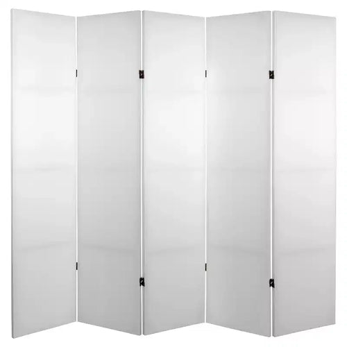 6 ft. Tall Do It Yourself Canvas Room Divider 5 Panel - Oriental Furniture: Hardwood & Metal, No Assembly Required