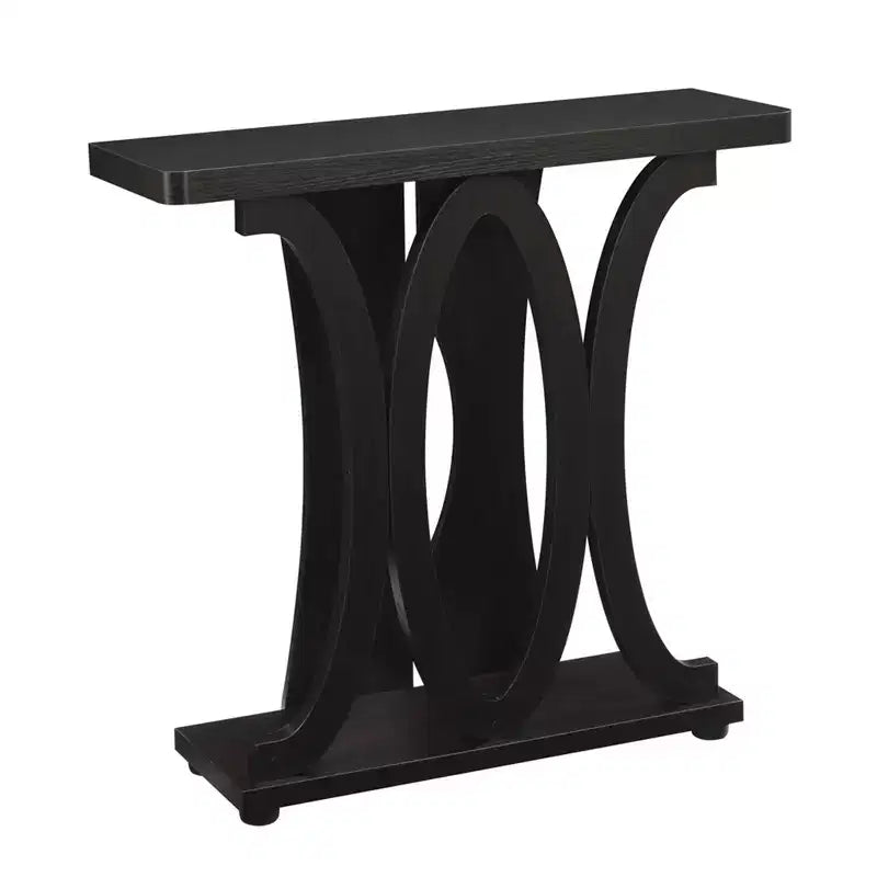 Newport Hailey Console Table Espresso - Breighton Home: Sleek Sofa Table, Narrow Design for Entryway