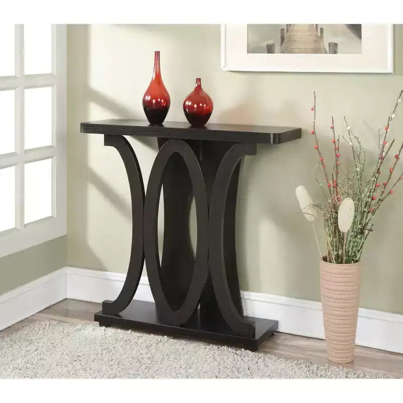 Console Newport Hailey expresso - Breighton Home : Table élégante pour canapé, design étroit pour entrée
