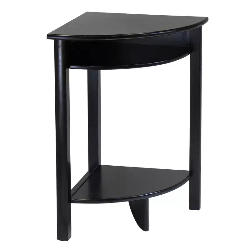 Table d'angle Liso, rangement cube et étagère - Expresso foncé - Winsome