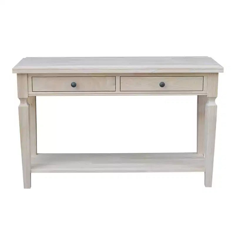 Console et Table Basse Vista Naturel - International Concepts : Parawood Durable, Design Rectangulaire Moderne