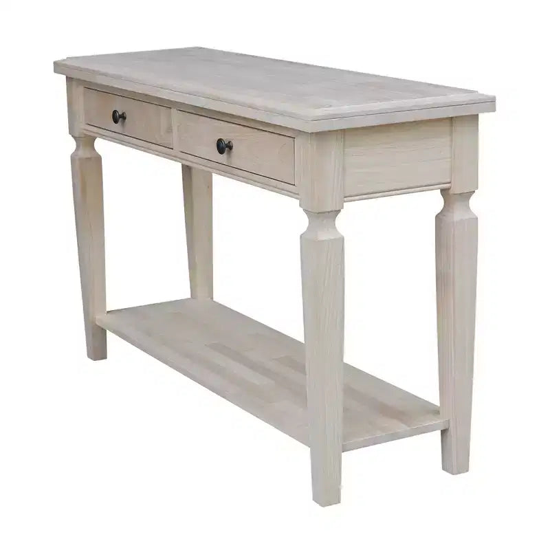Console et Table Basse Vista Naturel - International Concepts : Parawood Durable, Design Rectangulaire Moderne