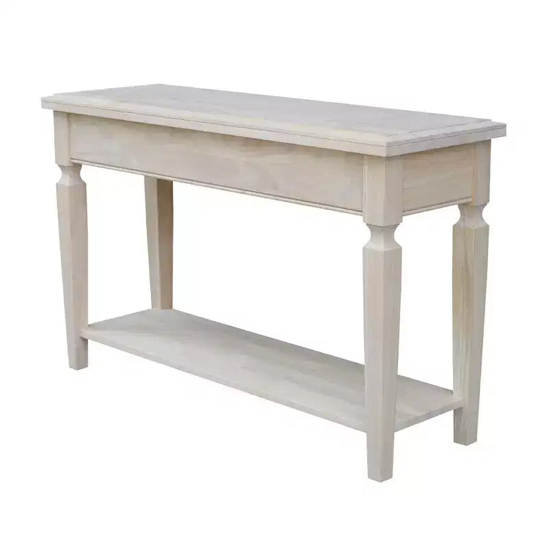 Console et Table Basse Vista Naturel - International Concepts : Parawood Durable, Design Rectangulaire Moderne
