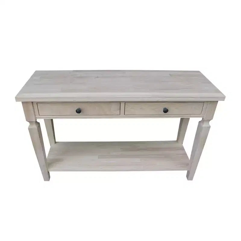 Console et Table Basse Vista Naturel - International Concepts : Parawood Durable, Design Rectangulaire Moderne