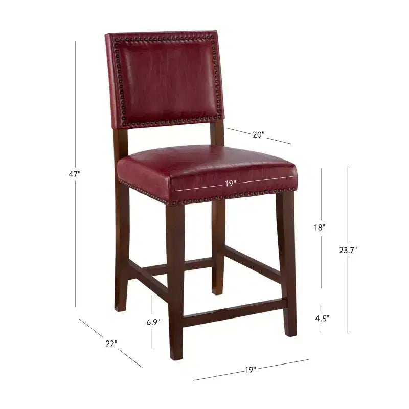 Tabouret de bar hauteur comptoir Brook de 24 po - Linon