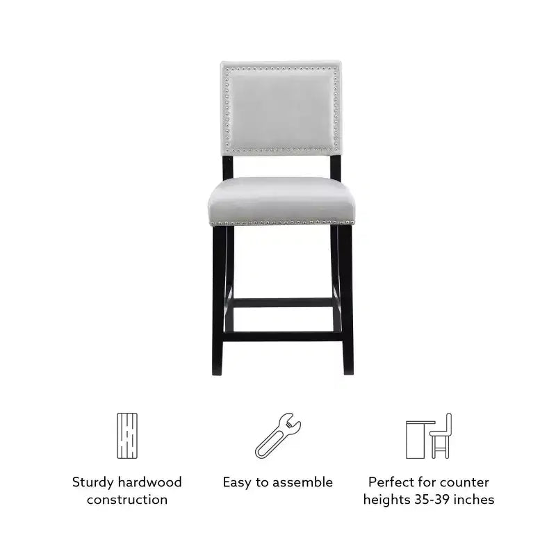 Tabouret de bar hauteur comptoir Brook de 24 po - Linon