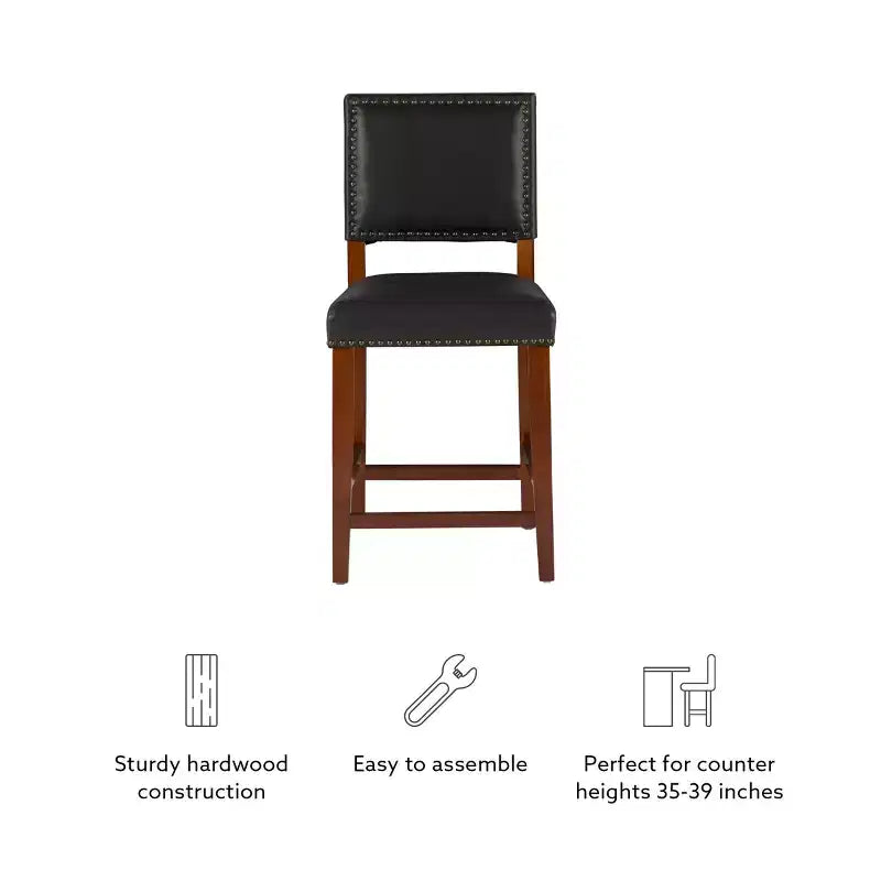 Tabouret de bar hauteur comptoir Brook de 24 po - Linon