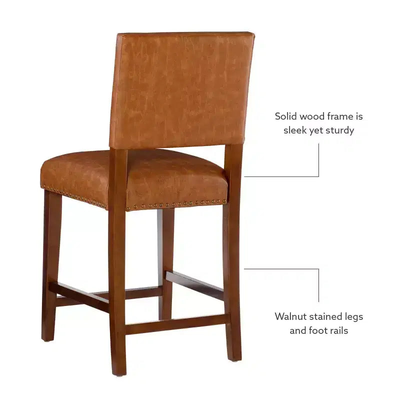 Tabouret de bar hauteur comptoir Brook de 24 po - Linon