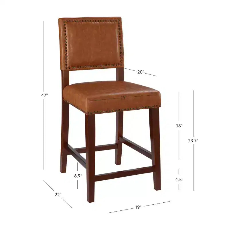 Tabouret de bar hauteur comptoir Brook de 24 po - Linon