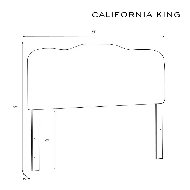 Tête de lit Skyline Furniture Seville en velours