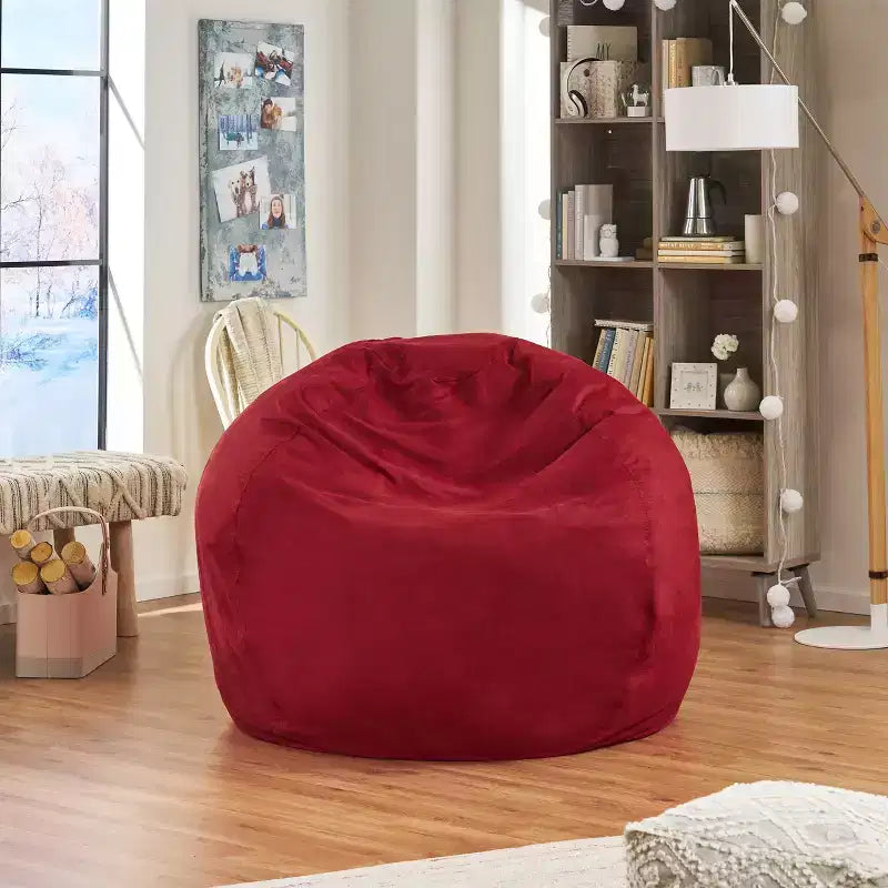 Pouf en faux suède Madison 5 pi - Christopher Knight Home