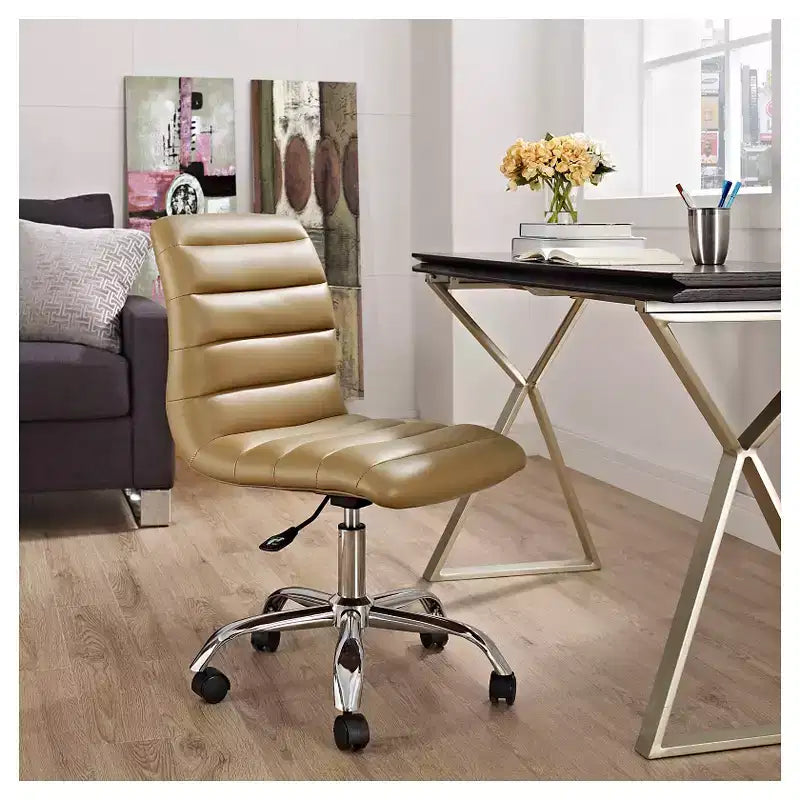 Chaise de bureau sans accoudoirs Ripple Midback - Modway