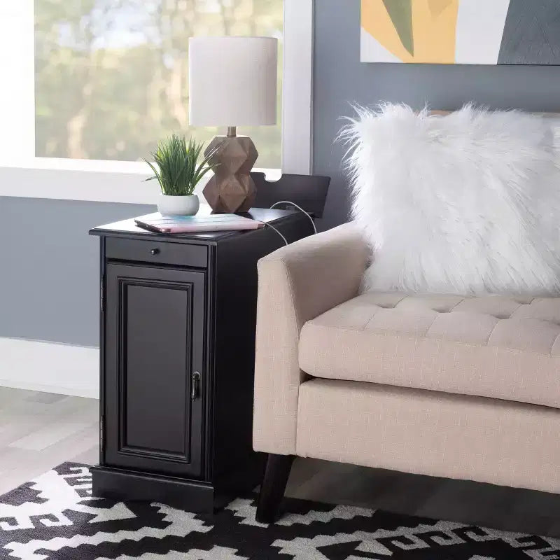 Table d'appoint Felix avec station de charge USB - Powell Company