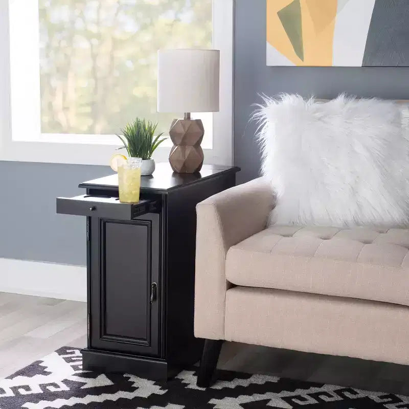 Table d'appoint Felix avec station de charge USB - Powell Company