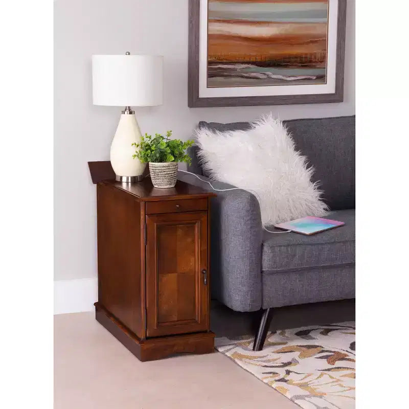 Table d'appoint Felix avec station de charge USB - Powell Company