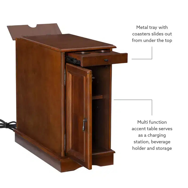 Table d'appoint Felix avec station de charge USB - Powell Company