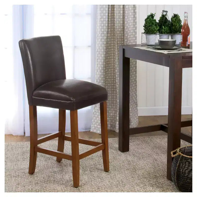 Tabouret de bar en similicuir 29 - HomePop