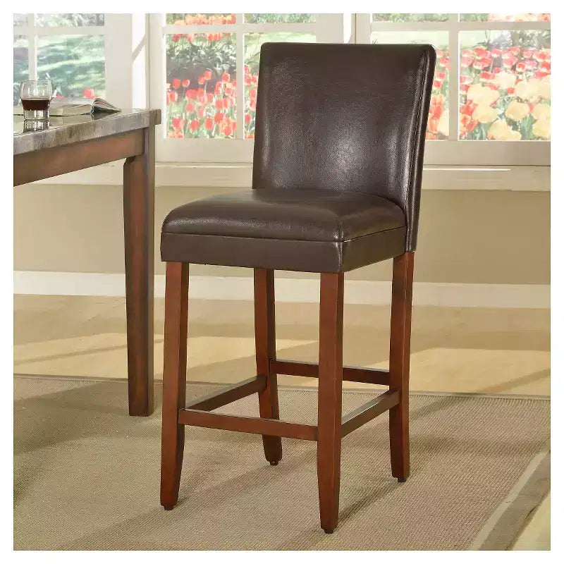 Tabouret de bar en similicuir 29 - HomePop