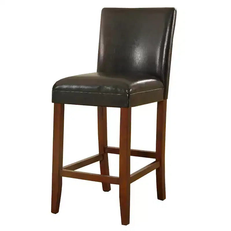 29 Faux Leather Barstool - HomePop