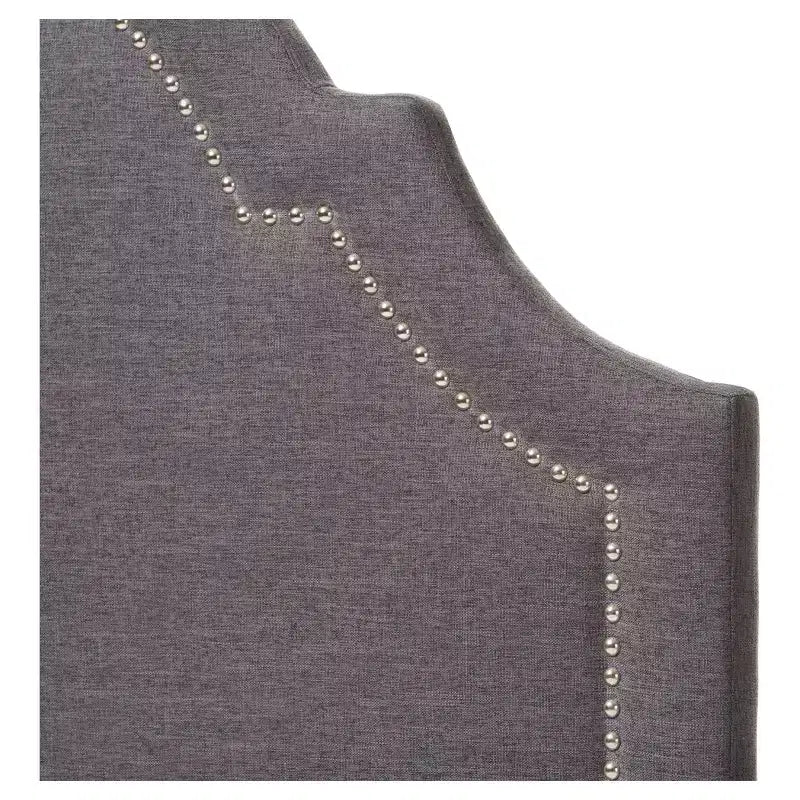 Tête de lit capitonnée en tissu moderne et contemporain Rita – Lit simple – Baxton Studio