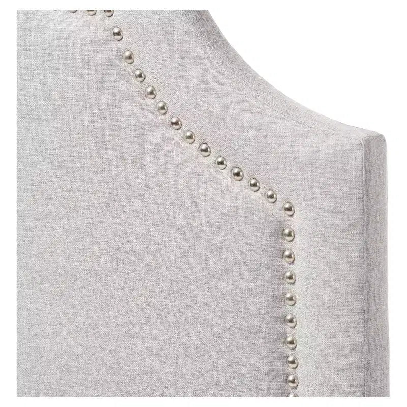 Tête de lit capitonnée en tissu moderne et contemporain Rita – Lit simple – Baxton Studio