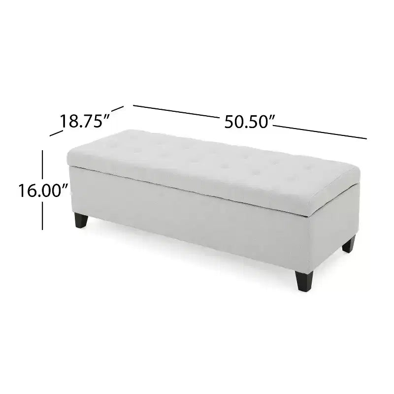 Pouf de rangement Mission - Christopher Knight Home