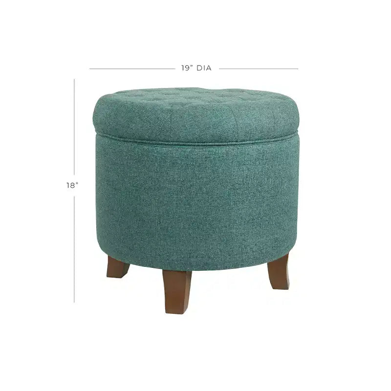 Ottoman de rangement touffeté Boho - HomePop
