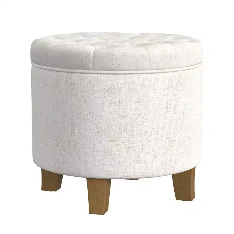 Ottoman de rangement touffeté Boho - HomePop